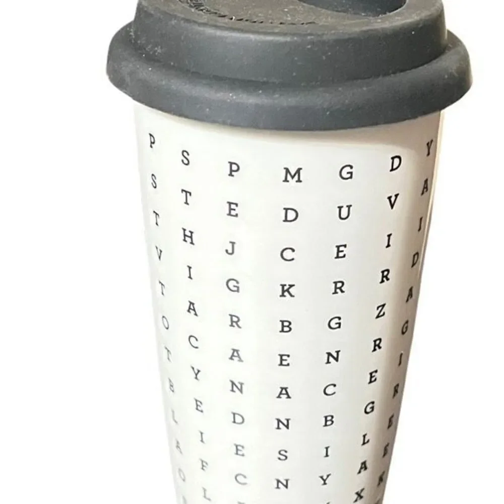 Starbucks 2016 Word Search, Seek Find Eye Doctor 12oz Ceramic Travel Mug